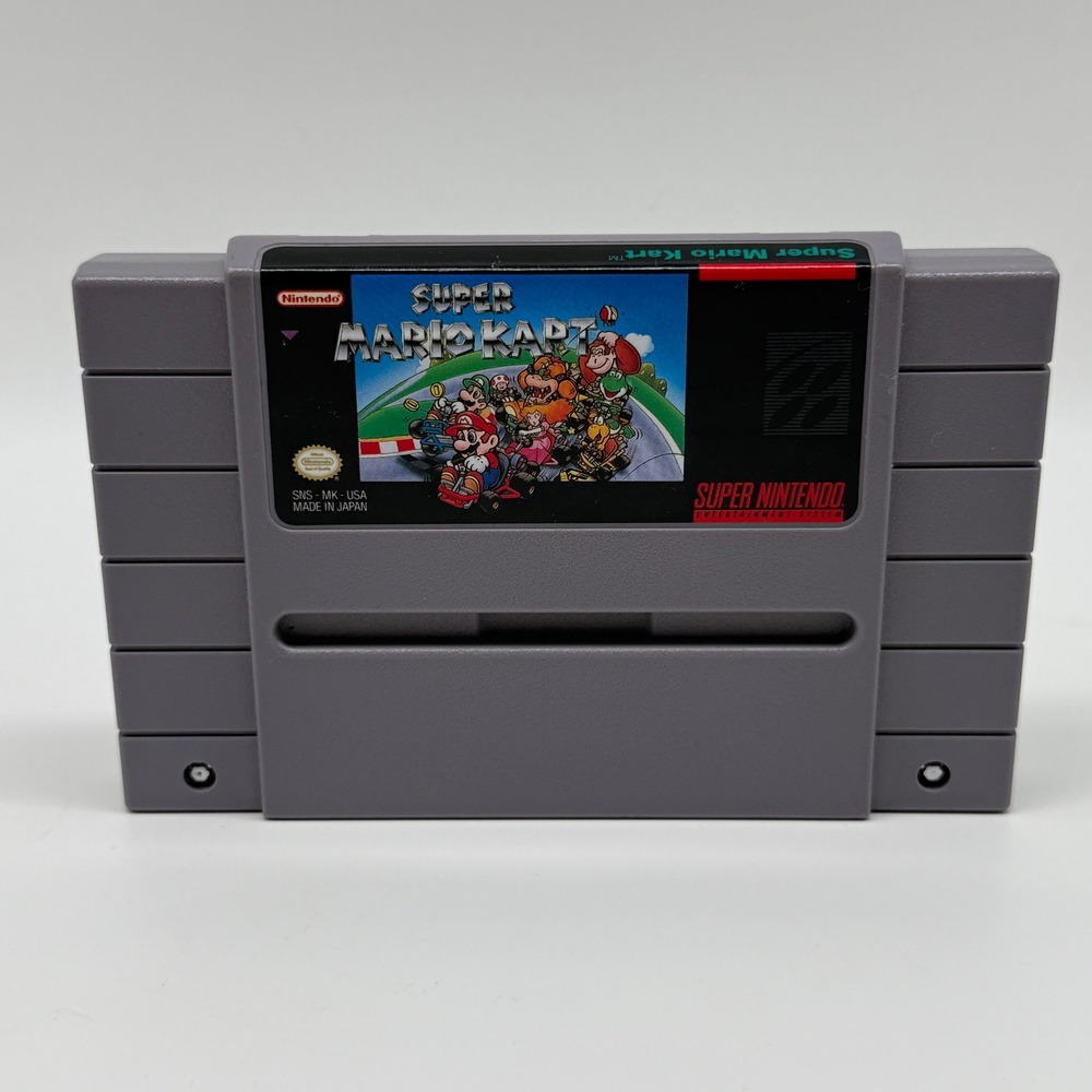 Super Mario Kart SNES Game NTSC SNS-MK-USA Racing Nintendo TESTED WORKING